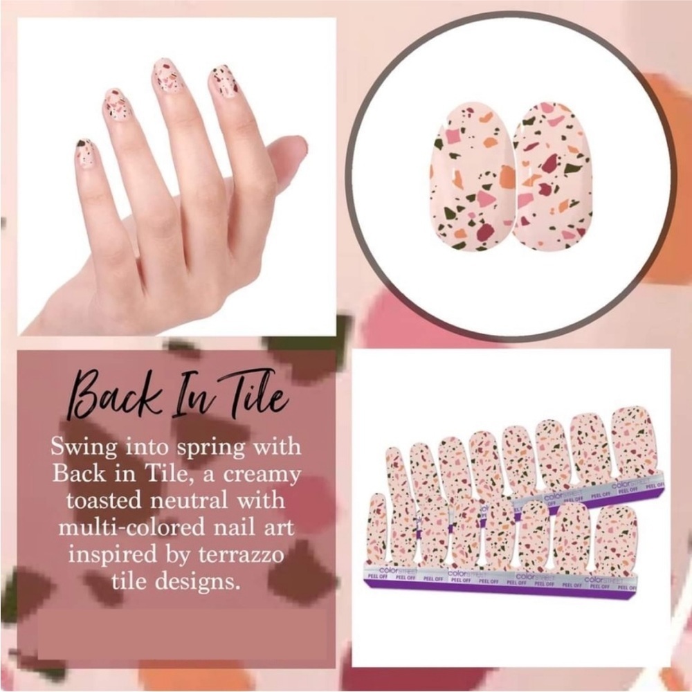 Color Street Back In Tile Nail Polish Strips . New in package.